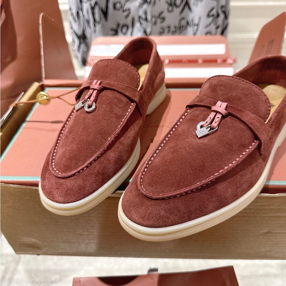 New Loro Piana Brown Suede Loafers 🎀 - Picture 4 of 9